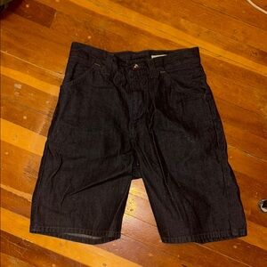 Vintage GAP 1969 Men's Black/Dark Indigo Denim Shorts